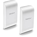 TRENDnet 10dBi Wireless N300 Outdoor PoE Pre-configured Point-to-Point Bridge Bundle Kit, TEW-740APBO2K, 2 x Pre-configured Wireless N Access Points