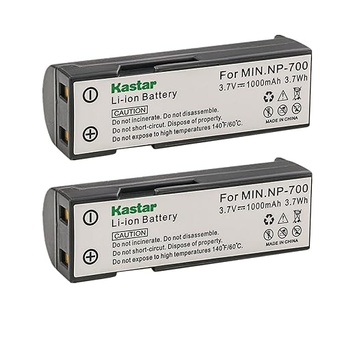 Kastar 2-Pack Battery Replacement for Konica Minolta NP-700 Battery, Konica Minolta Dimage X50, Konica Minolta X60, Konica Minolta DG-X50-K, Konica
