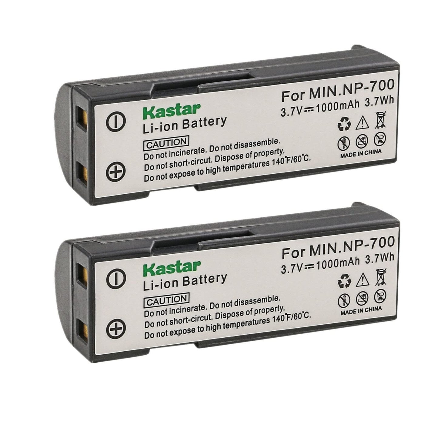 Kastar 2-Pack Battery Replacement for Konica Minolta NP-700 Battery, Konica Minolta Dimage X50, Konica Minolta X60, Konica Minolta DG-X50-K, Konica