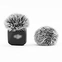 LEFXMOPHY Windscreen for DJI MIC MINI (2024) Wireless Microphone Furry Wind Muff Deadcat Cover (Not for Dji Mic 1 and 2), 2-Pack Grey