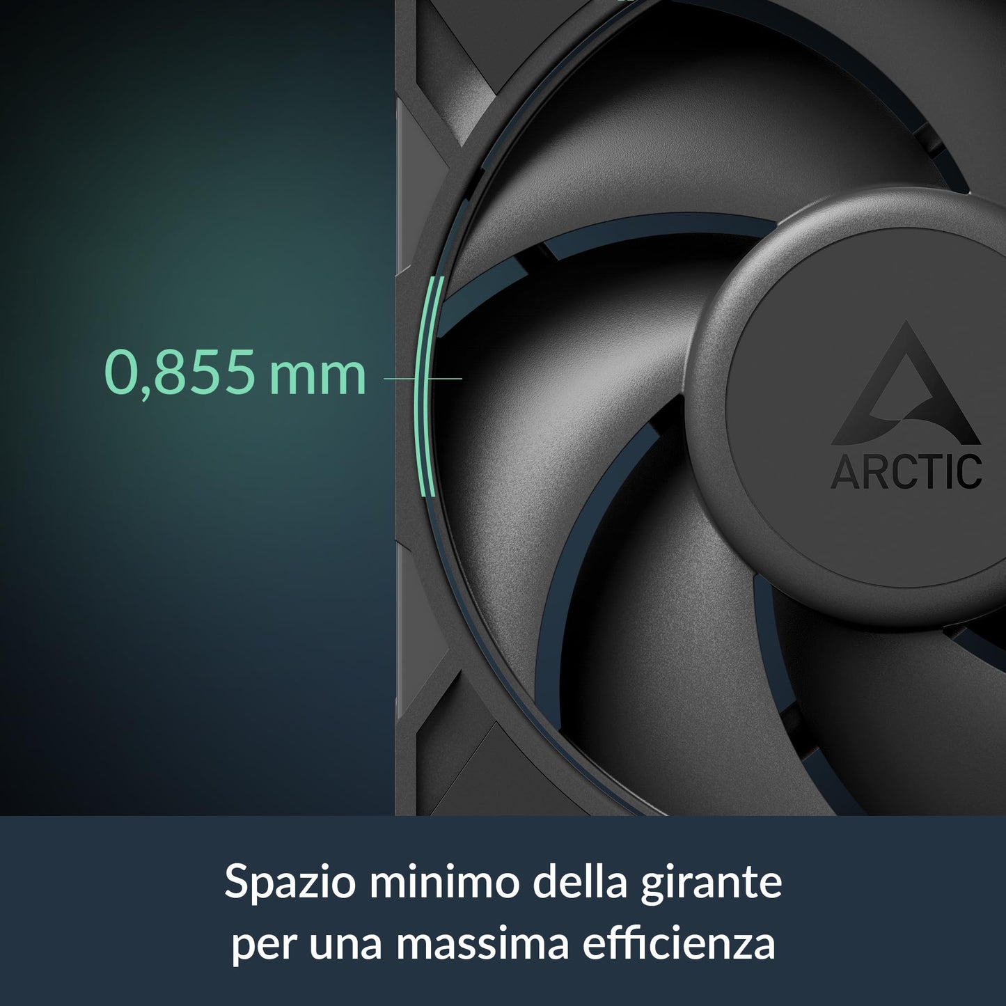 ARCTIC P12 Pro Reverse - 3 Pack - 120 mm Premium Fan with Reverse Airflow, PWM Fan with Y Cable Splitter, 500-3000 RPM, 0 RPM <5% PWM, hydrodynamic