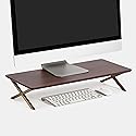 Anji Mountain Monitor Stand - Desktop Organizer & Laptop Riser, Ergonomic Monitor Riser, Space-Saving Monitor Stand for Desk, Durable Construction