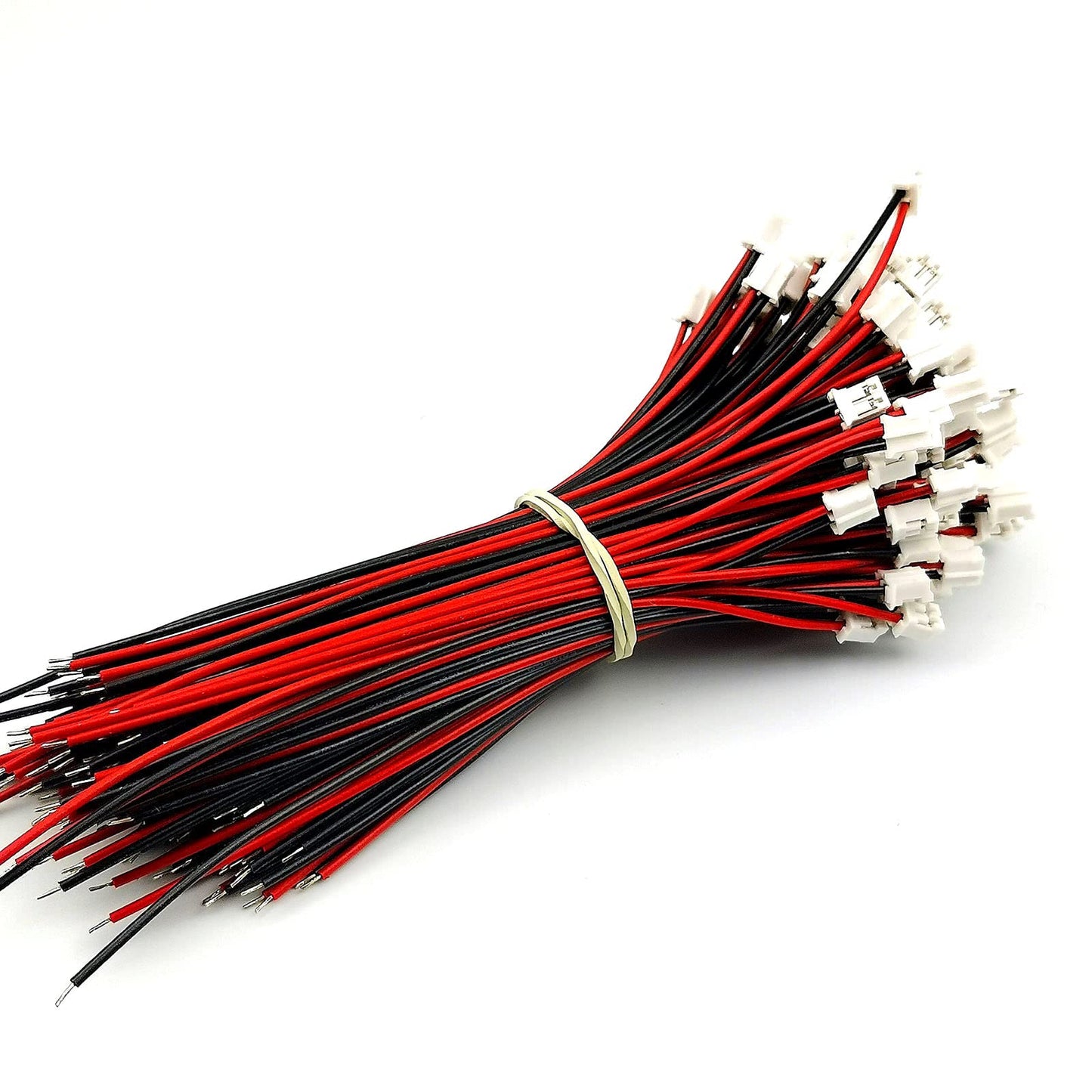 FainWan 100Sets Mini Micro JST 2.0 PH 2-Pin Connector Plug with Wires Cables 120MM
