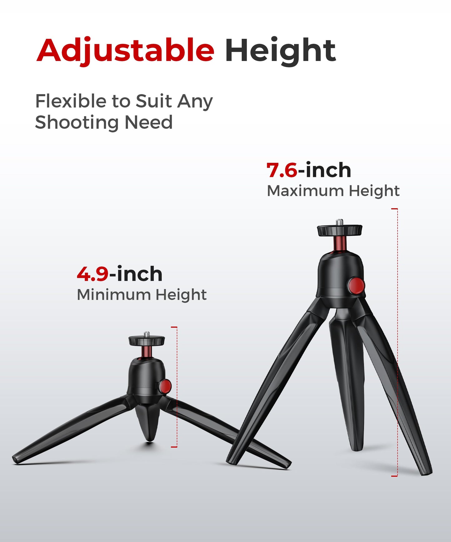 Fuloview Phone Tripod with Wireless Remote, Mini Stand Compatible with Cell Phones, Cameras