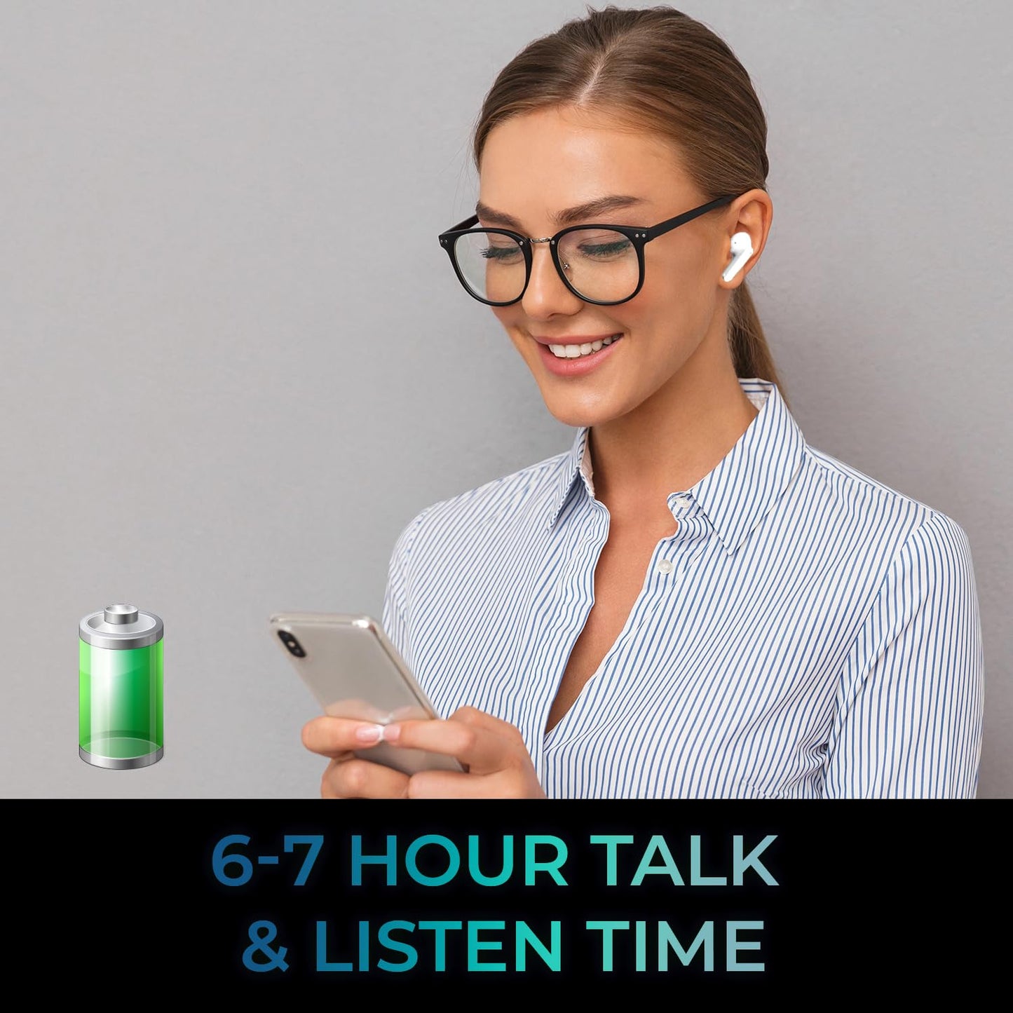 ADESSO Xtream T1 Bluetooth Wireless Earbuds and Built-in Microphone