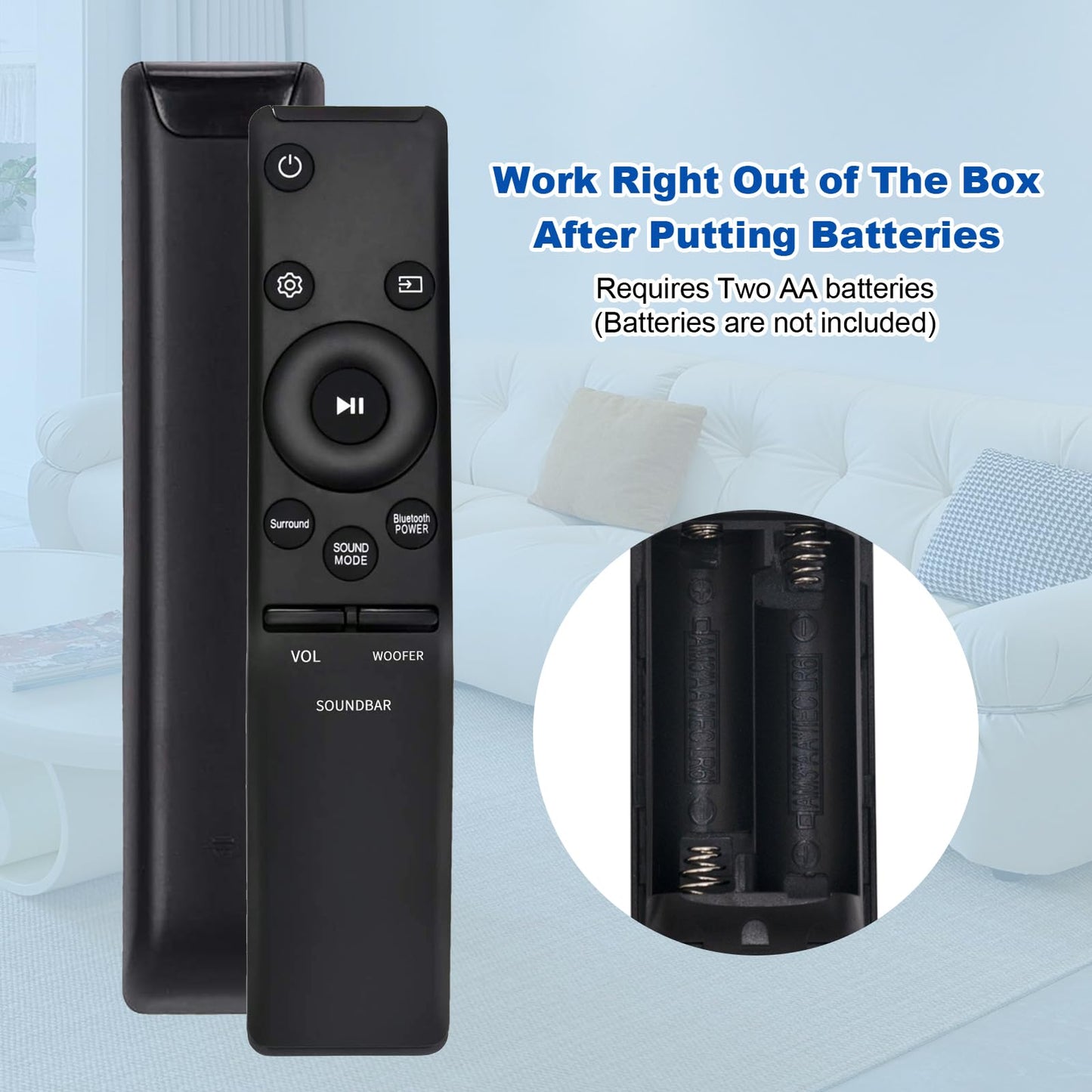 New AH59-02758A Replace Remote fit for Samsung Soundbar HW-M360 HW-M360/ZA HW-M370 HW-M370/ZA HW-M430 HW-M430/ZA HW-M450 HW-M450/ZA HW-M4500