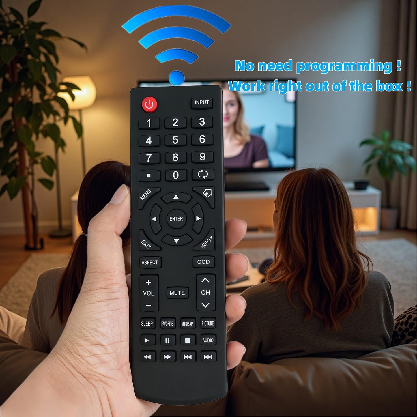 Replacement Remote Control Fit for NS-LTDVD26-09 NS-LTDVD32-09 NS-LDVD19Q-10A NS-LDVD26Q-10A NS-LDVD32Q-10A NS-LTDVD19-09 NS-19LD120A13 for Insignia