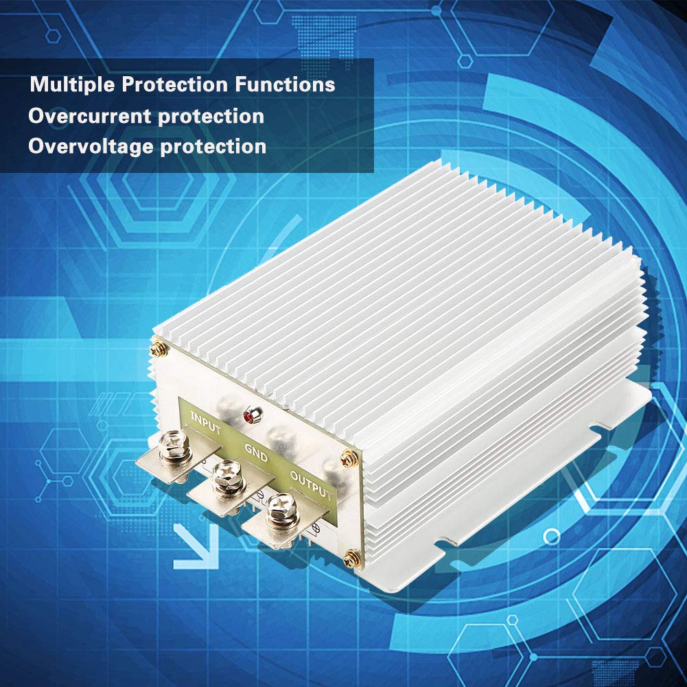 Converter, WG-24S1260 24V to 12V 60A 720W DC-DC Converter Non-Isolated Voltage Converter High Power Step-Down Power Source