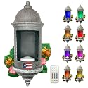 UKENEM Puerto Rico Souvenirs, Puerto Rican Garita Wall Light with Remote Control, Puerto Rico El Morro Style Night Light Boricua Home Decor for Women