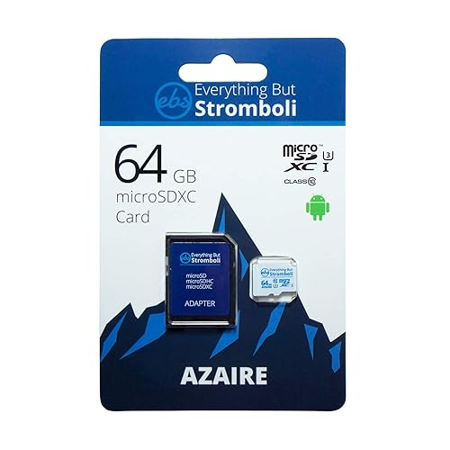 Everything But Stromboli 64GB Azaire MicroSD Memory Card for Motorola Phone Works with Moto G8, Moto G8 Play, Moto G8 Plus, One Hyper, One Action Cell