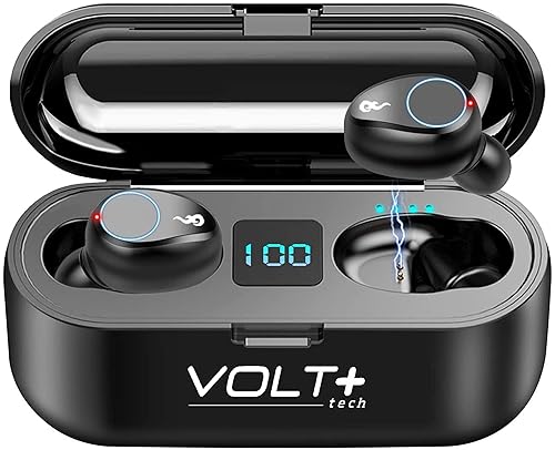 Wireless V5.3 Bluetooth Earbuds Compatible with Samsung Galaxy A53 5G and 2,000Mah PowerBank LED Display, Mic 8D Bass IPX7 Waterproof/Sweatproof