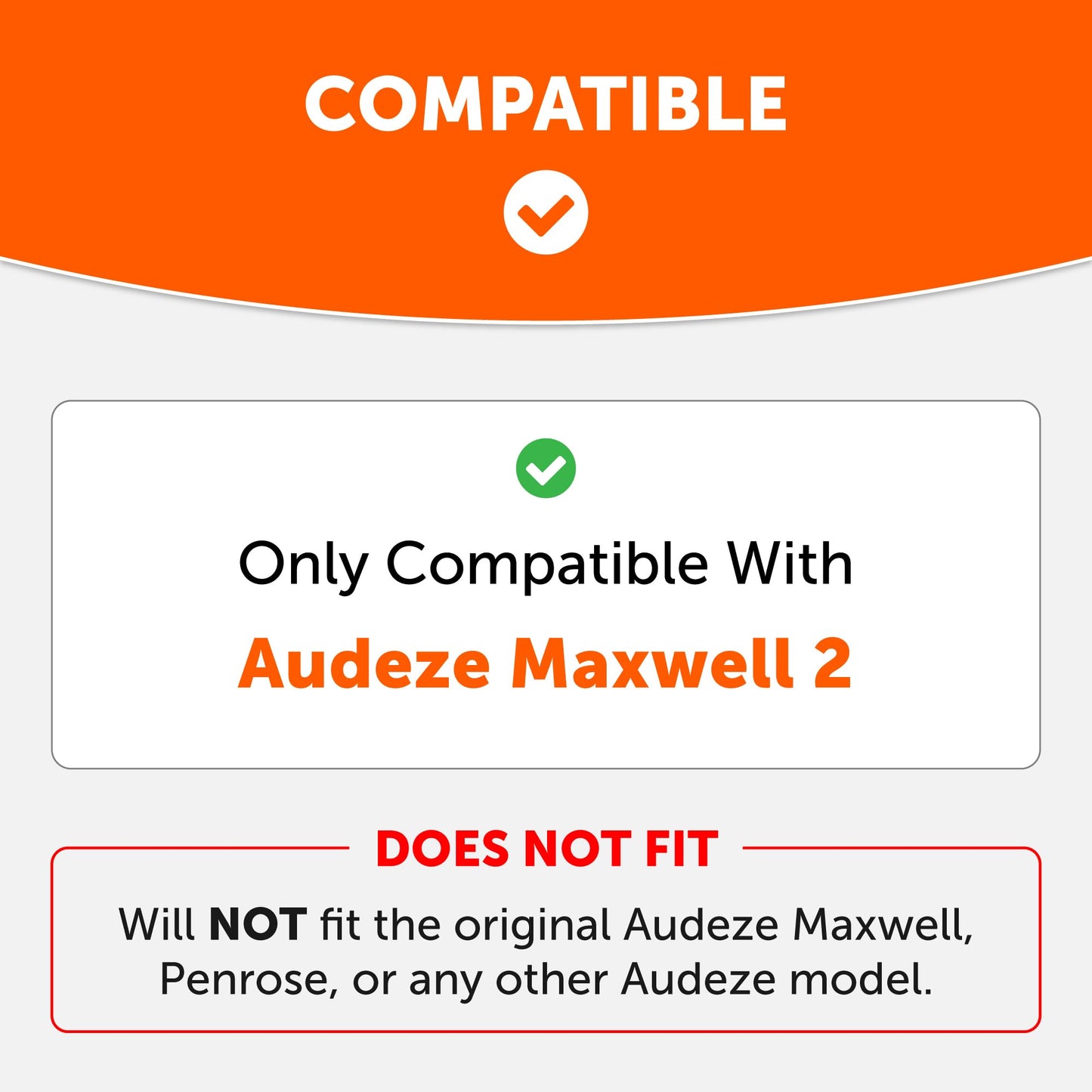 WC Freeze Maxwell 2 - Cooling Gel Replacement Earpads Compatible with Audeze Maxwell 2 Headphones by Wicked Cushions | Freeze V2 Cooling Fabric |