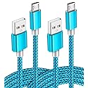 Micro USB Cable 2pack 6ft Android Charger Cord Fast Quick Charging for Samsung 2016 Tab A 7.0 10.1, E 8.0, Kindle Fire Hd Hdx 7 8 10 Tablet, Phones
