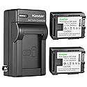 Kastar 2-Pack BP808 Battery and AC Wall Charger Compatible with Canon FS10, FS11, FS20, FS21, FS22, FS31, FS40, FS100, FS200, FS300, FS400, VIXIA HF
