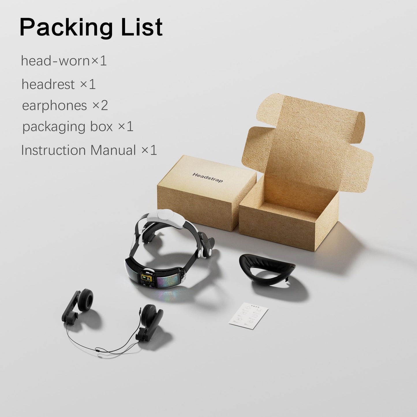 WOUNMTT Head Strap for Meta Quest 3/3S, Audio VR Head Strap with 10000mAh Battery & Detachable Speakers, Charge and Use Headphones Simultaneously