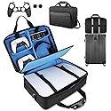 TECTINTER Carrying Case for PS5, Protective Travel Bag for PS 5 Console Controller, Large Capacity Storage Case Compatible with Playstation 5 Games