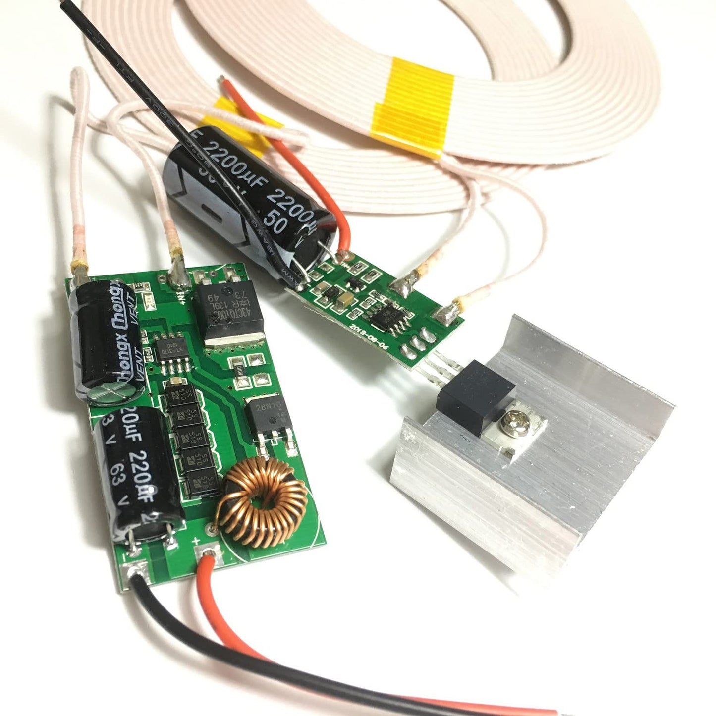 Taidacent 24-36V Input 12V 4A Output Wireless Charging Module Wireless Power Supply Module (12V4A)