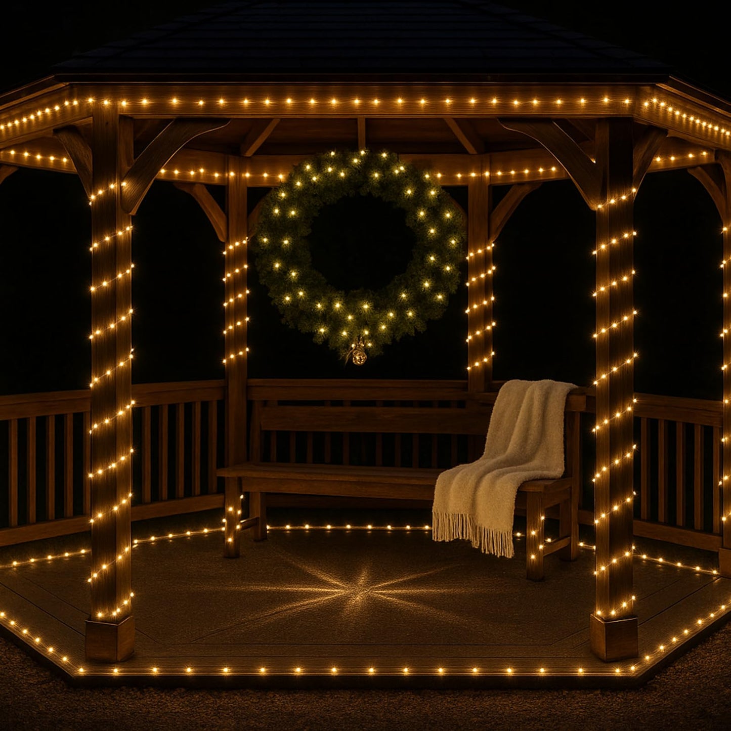 HAHOME 99ft Green Rope Lights for Outside, 300 LED String Lights Outdoor Waterproof Plug in with Remote Control, 18 Colors Changing Party Lights