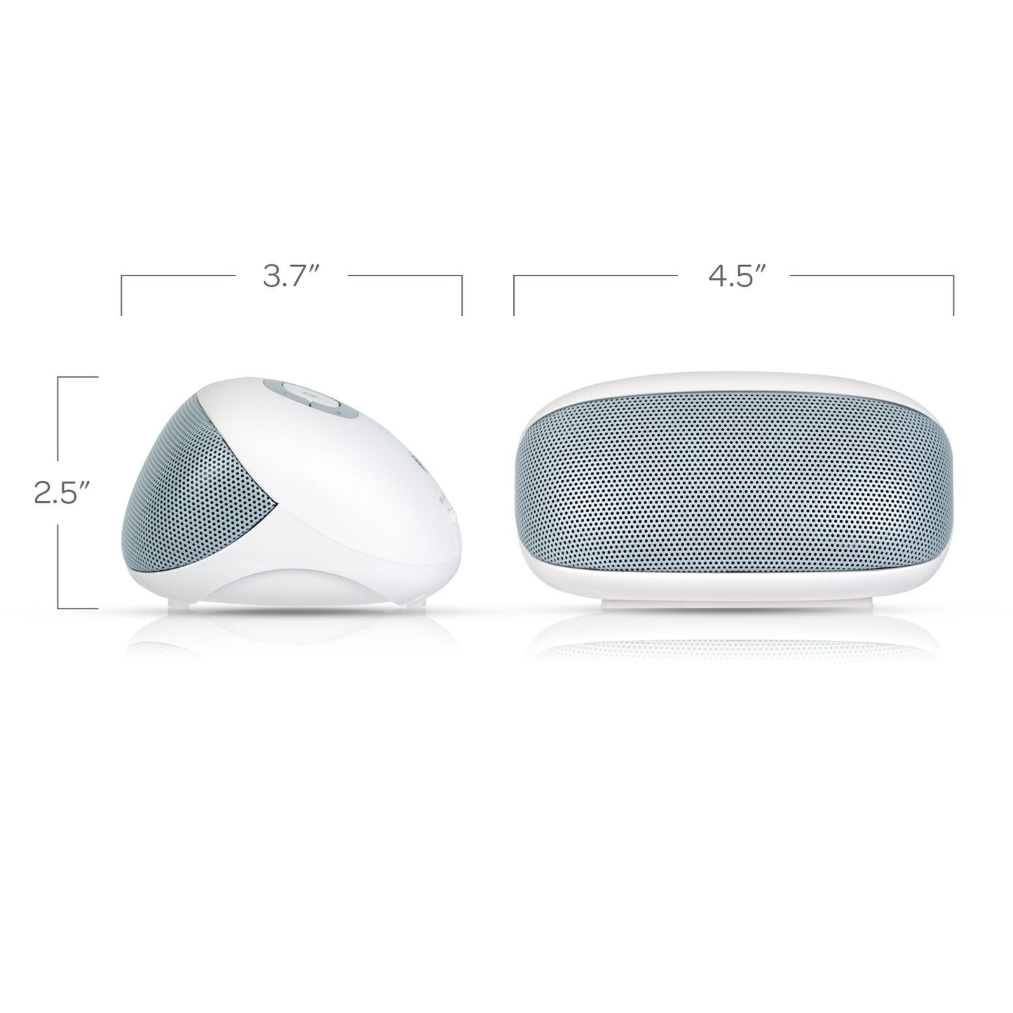 AT&T BTS01-WH Portable Wireless Bluetooth Speaker with Mic - White