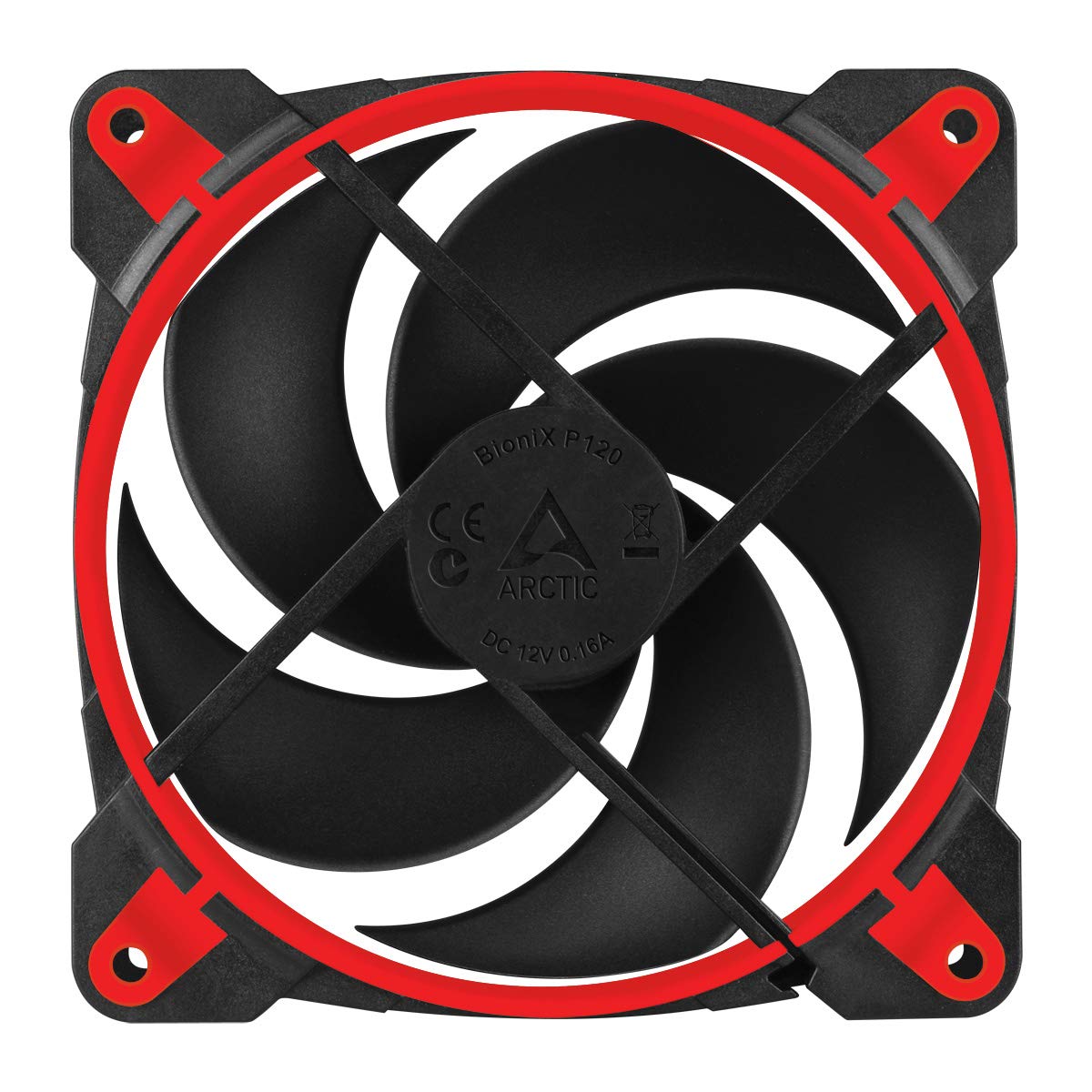 ARCTIC BioniX P120 - PC Fan, 120mm Gaming Case Fan with PWM Sharing Technology (PST), Pressure-optimised, Quiet Motor, Computer, Fan Speed: 200-2100