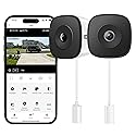 HOMIQ LIFE Window Security Camera 2K, Indoor WiFi Cameras 2.4GHz/5GHz, 2 Pack with Colorvue AI Color Night Vision, Person Detection with Auto-Focus