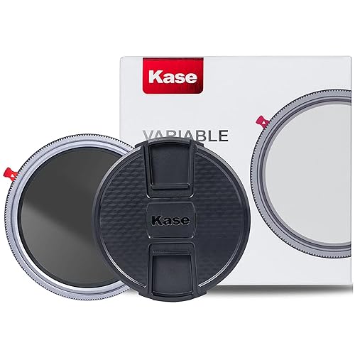 Kase 82mm Variable ND 1.5-8 Stops + CPL 2 in 1 SLR Camera Lens Filter, ND3 to ND236 Adjustable Multicoated Neutral Density and Circular Polarizing