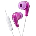 Gumy Plus Earbuds with Mic and Remote for Connected Devices - Silicone Ear Pieces - Pink