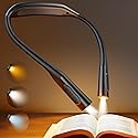 Glocusent Neck Book Light, 1200mAh Rechargeable Neck Reading Light, Hands Free Book Lights for Reading at Night, 5 Colors & 5 Brightness, Private