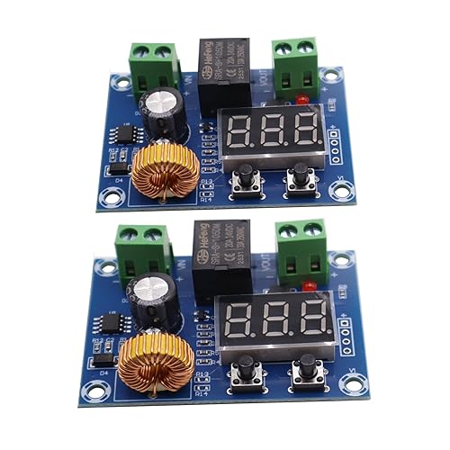 2Pcs 12V-36V DC Voltage Protection Charger Module Disconnect Switch Cut Off OverDischarge Battery Protection Precise Undervoltage Board for Solar…