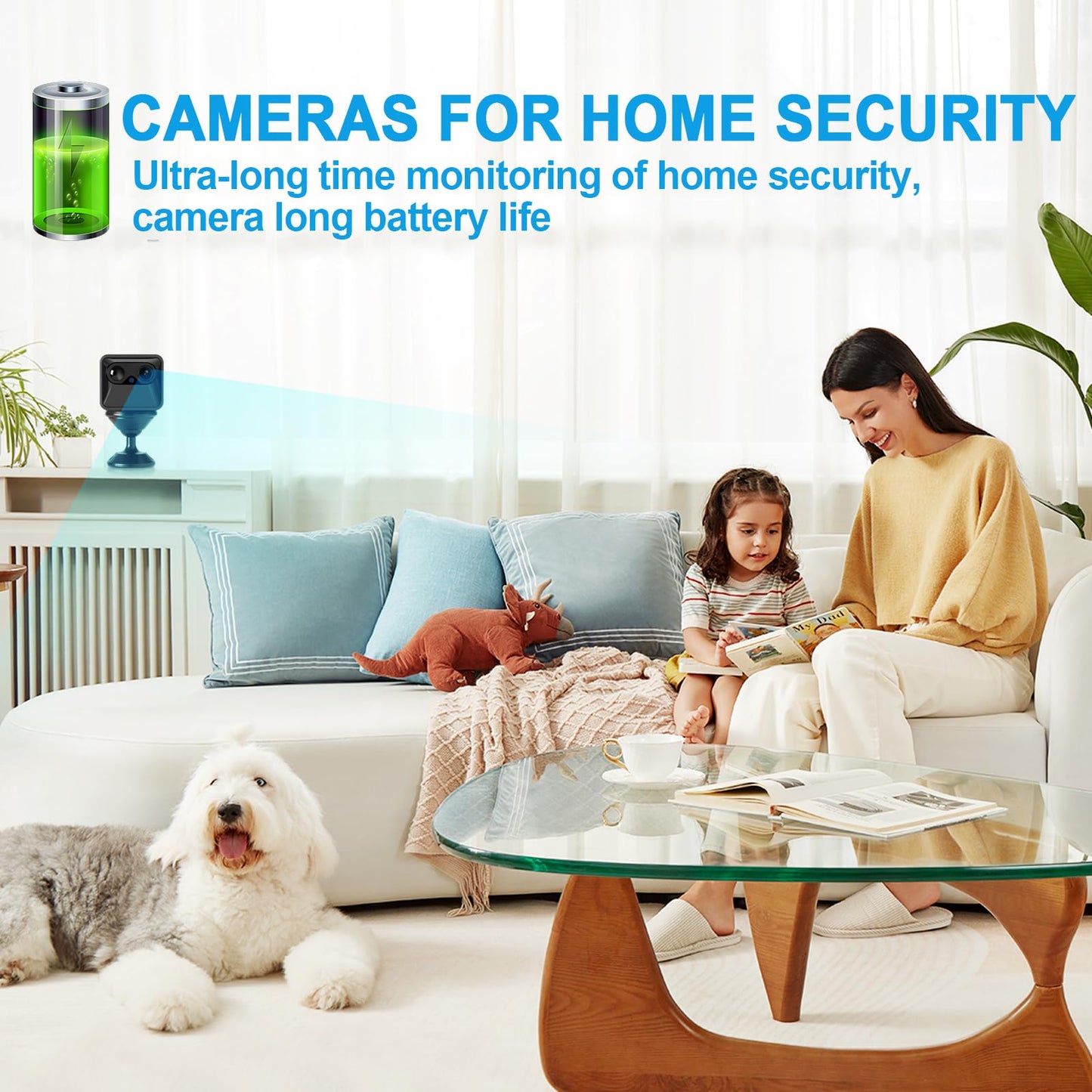 New Ultra HD Strong Magnetic Battery Mini Camera Indoor Wireless WiFi Cell Phone Remote Monitoring - Support Cloud Storage Motion Detection Night