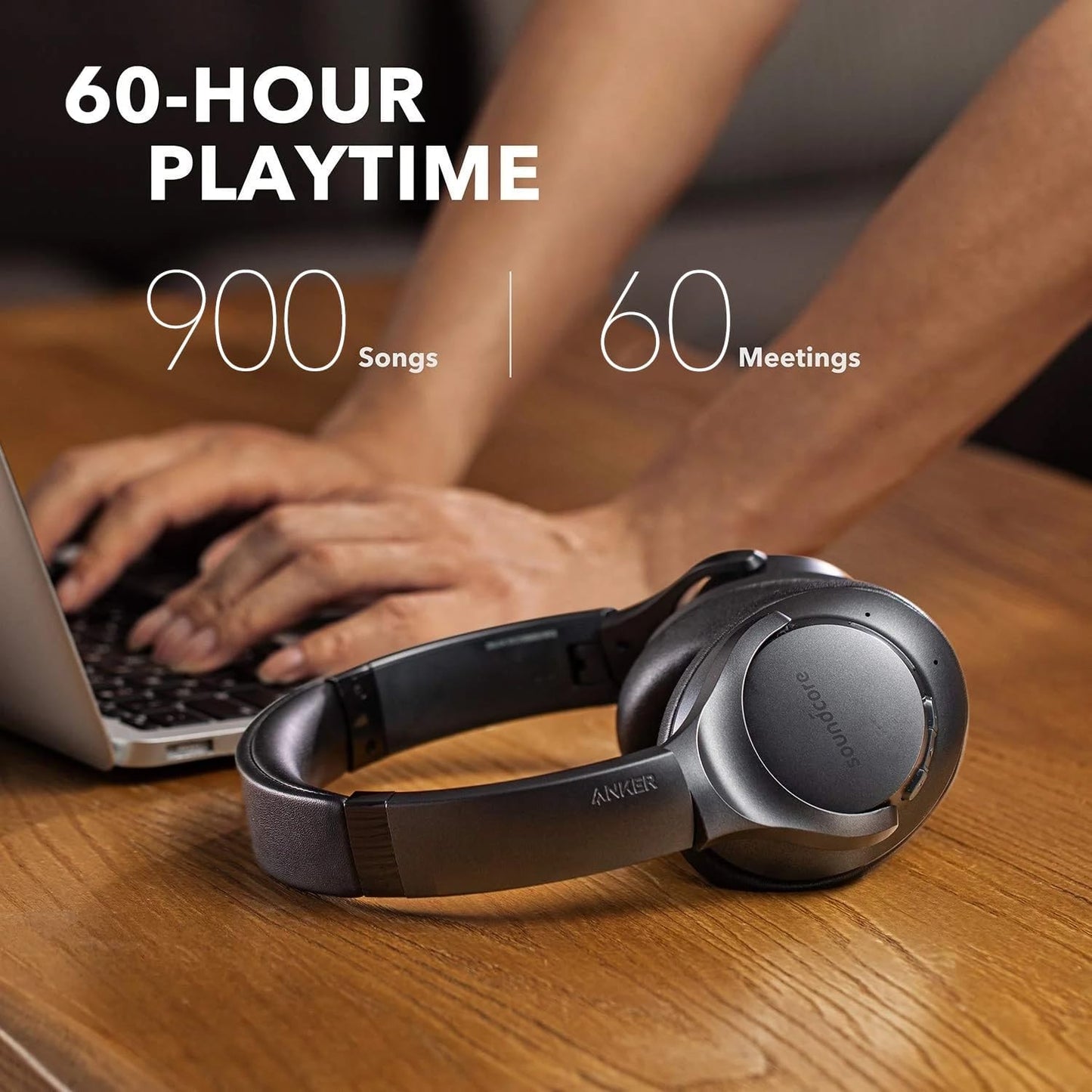 Soundcore Anker Life Q20 Hybrid Active Noise Cancelling Headphones, Wireless Over Ear Bluetooth Headphones, 60H Playtime, Hi-Res Audio, Deep Bass…