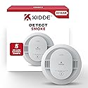 Kidde Smoke Detector, 10-Year Battery Powered, with LED Status Lights, 85 dB Alarm, 5-inches