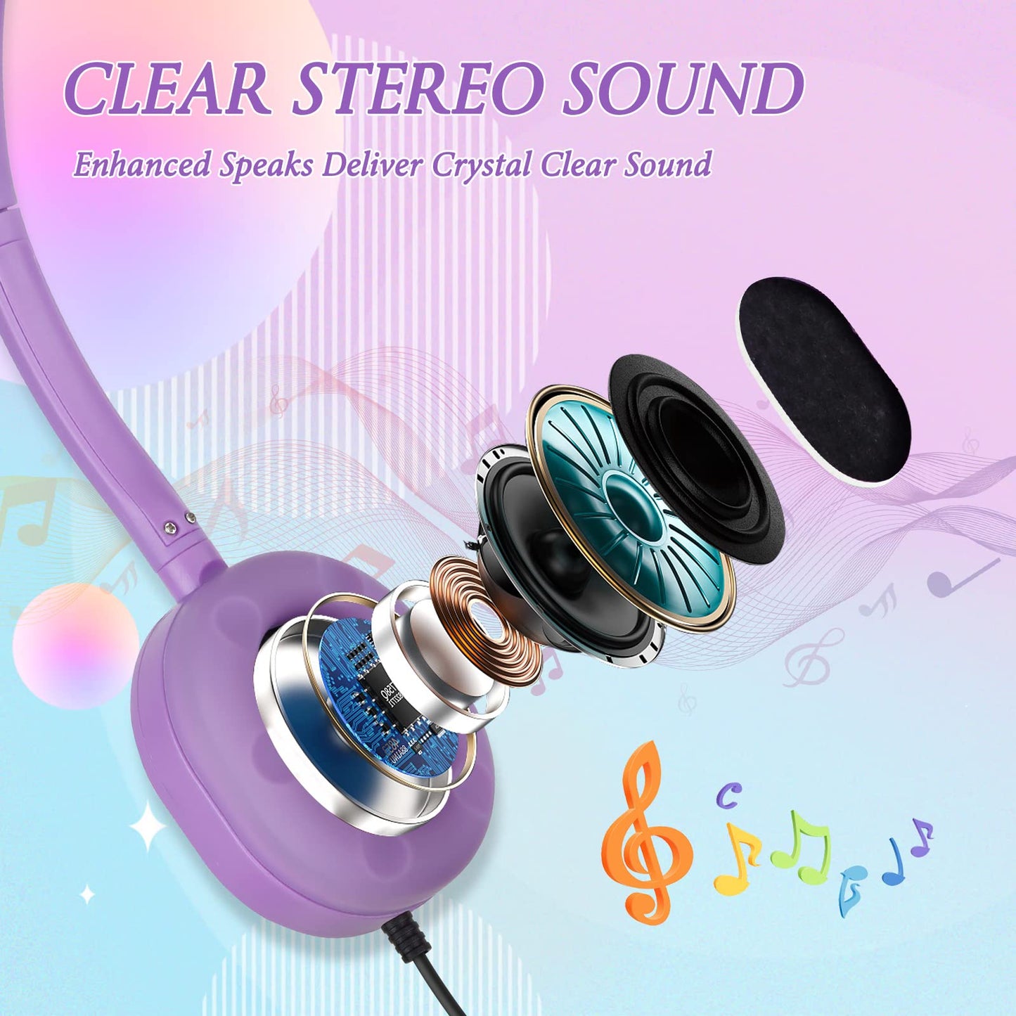 OSSZIT Classroom Kids Headphones Bulk 30 Pack Class Set of Headphones for Students Children Boys Girls Teen Adult,Group Learning, Computer Lab