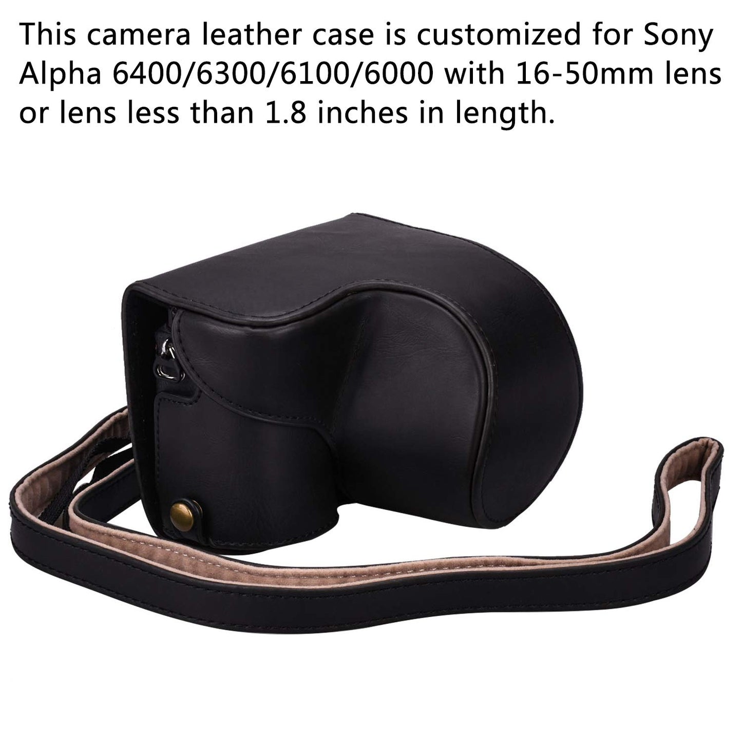 Hargedis XEVN for sony a6400 case,for sony a6300 case,Premium PU Full Body Leather Camera Case Bag for sony alpha a6300 a6000 a6100 a6400 Fit 16-50mm