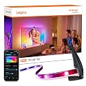 Lepro STV1 TV Backlight with Ultra-Wide Camera, 16.4FT True-to-Screen Color Sync LED Lights for 75-85 Inch TVs, Smart App and Voice Control, LightIMS