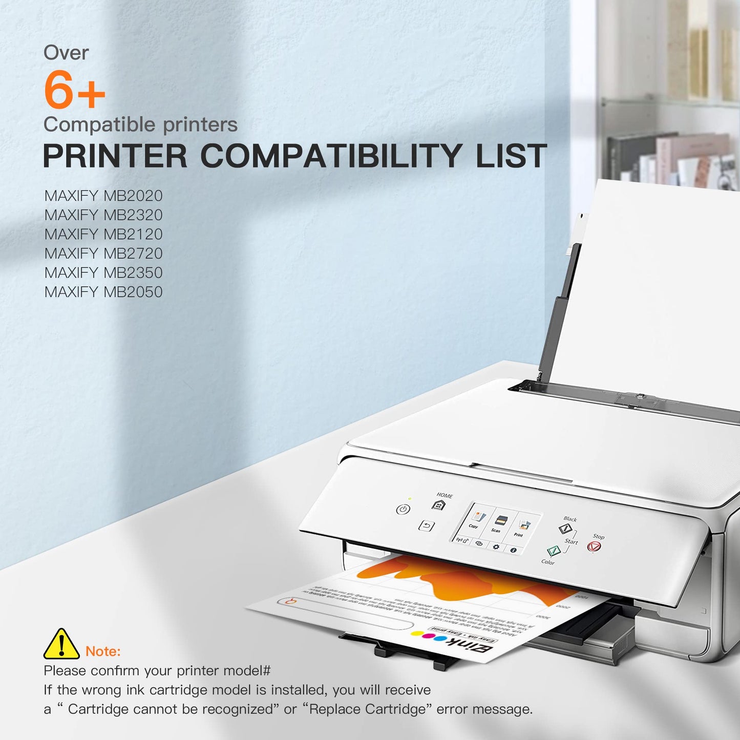 E-Z Ink Compatible Ink Cartridge Replacement for Canon PGI-1200XL PGI-1200 XL to Use with Maxify MB2720 MB2320 MB2120 MB2350 MB2050 MB2020 Printer (3