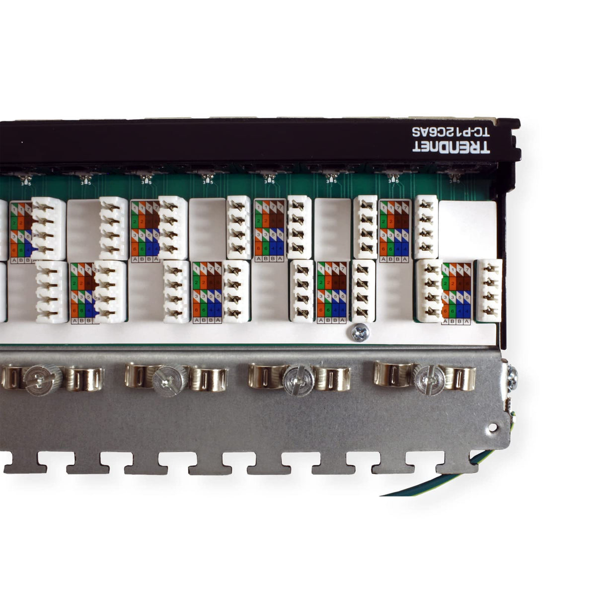 TRENDnet 12-Port Cat6A Shielded Patch Panel, 10G Ready,TC-P12C6AS