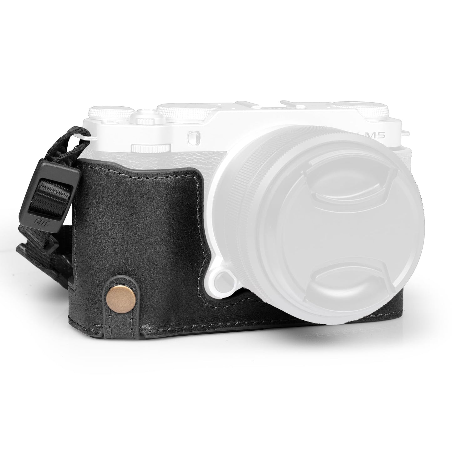 MegaGear Genuine Leather Half Camera Case Compatible with Fujifilm X-M5