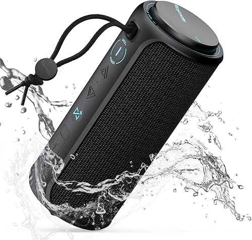 Raymate Bluetooth Speaker, IPX7 Waterproof, 30W Stereo with Deep Bass, Wireless Blue Tooth 5.3, 100Ft Range TWS Pairing, 15H Playtime, Portable