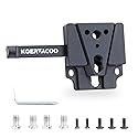 KOERTACOO Mini V Mount Battery Plate with Wedge V- Lock Kit, Compact Quick Release Adapter Plate with 1/4 Installation Screw for Camera Rig, V-Mount