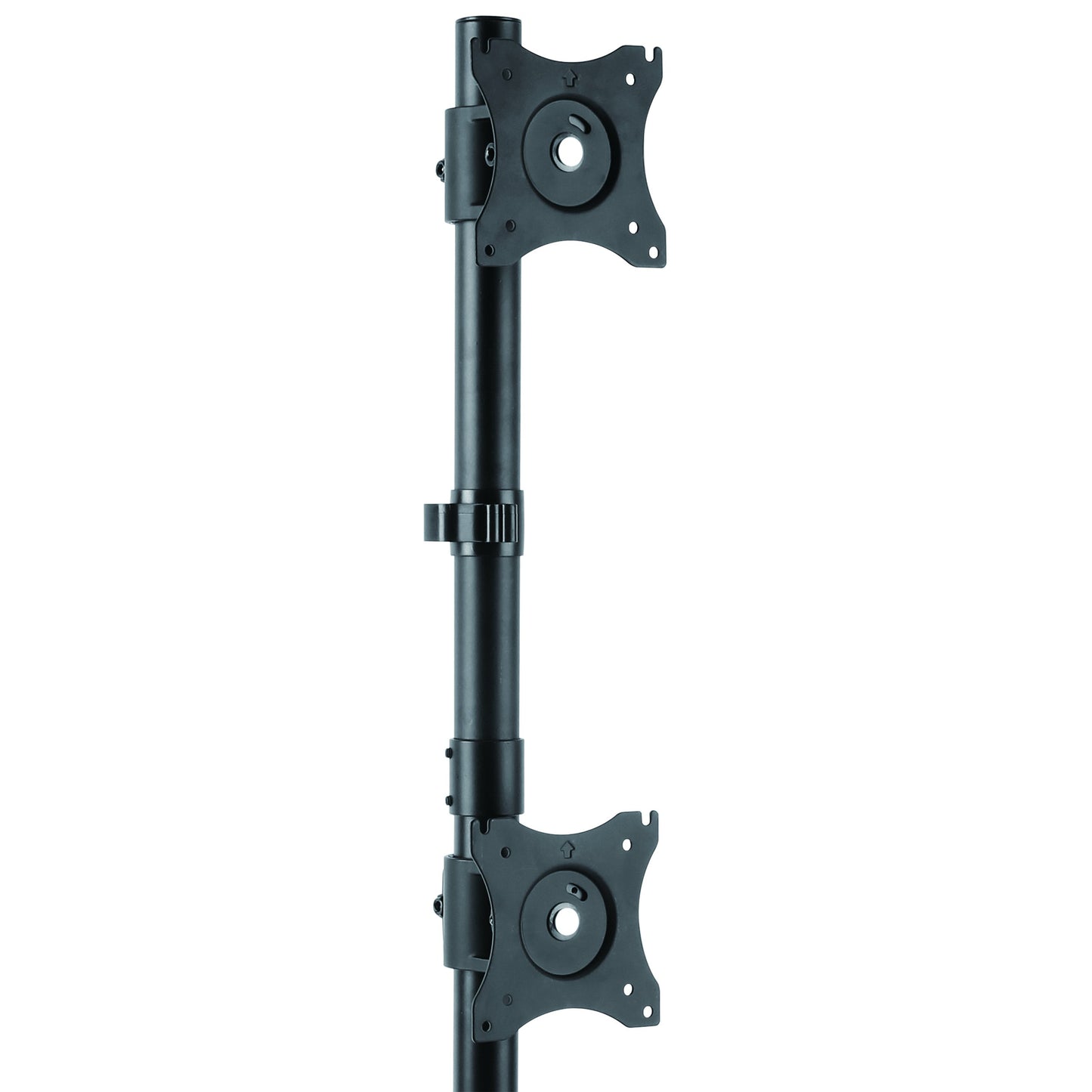 StarTech.com Vertical Desk Mount Dual Monitor Arm - for Monitors 13 to 27 - Adjustable - Desk Clamp/Grommet-Hole Mount - Dual VESA Monitors - Black