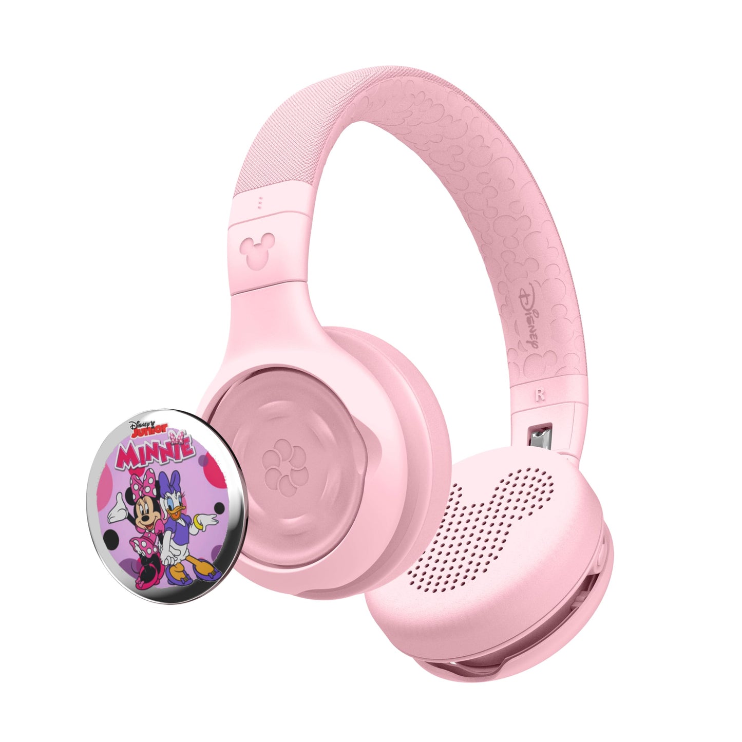 STORYPHONES Disney Kids Bluetooth Foldable Headphones: Use Wired or Wireless for Travel, Education, and Screen-Free Entertainment | Includes Minnie