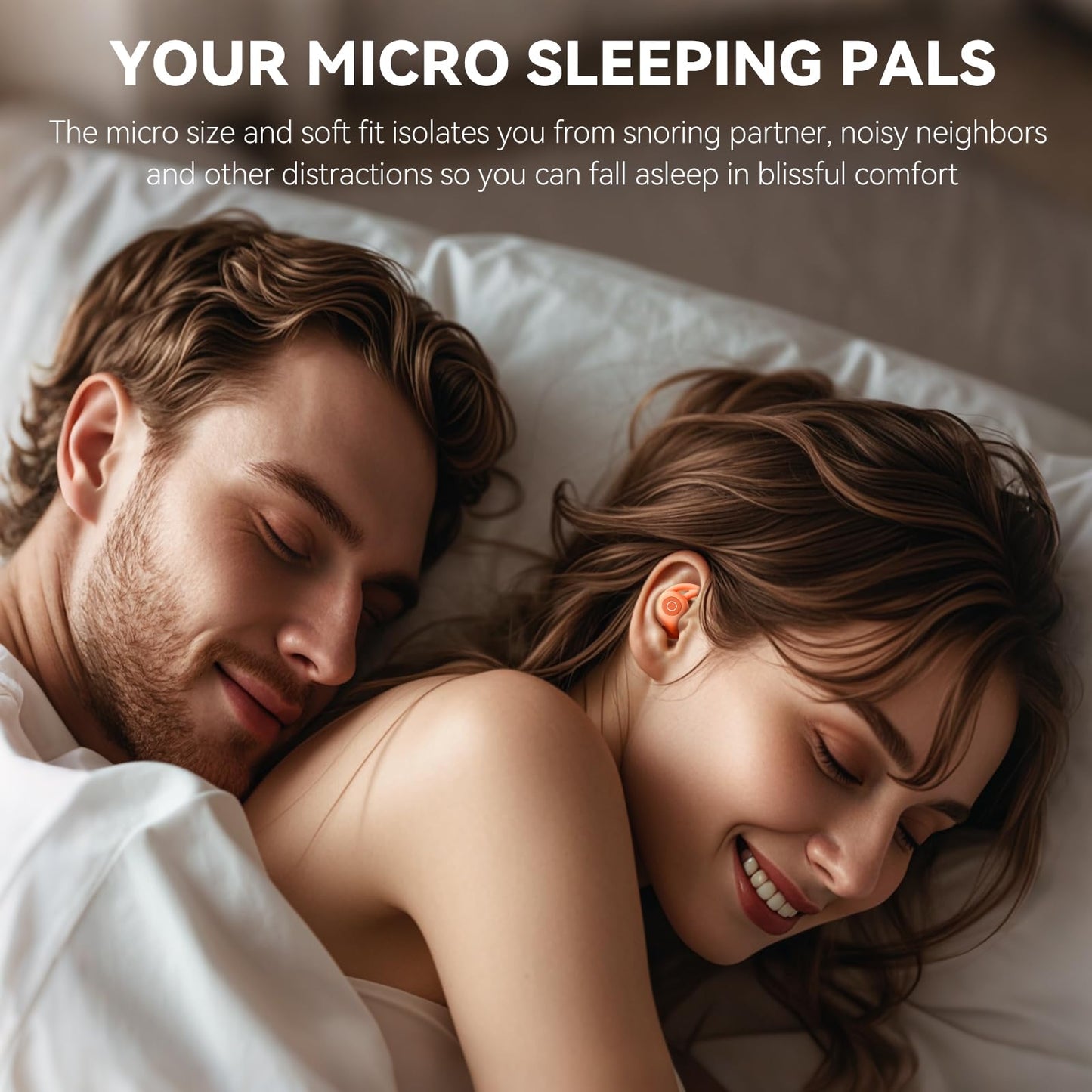 Bluripp Sleepals Micro Sleep Earbuds for Side Sleepers, Sleep Headphones with Noise Reduction, Soft and Snug Fit Overnight, Slim and Light, 28hr Play…