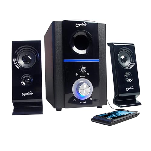 Supersonic SC1120 2.1-Channel USB Multi-Media Speakers