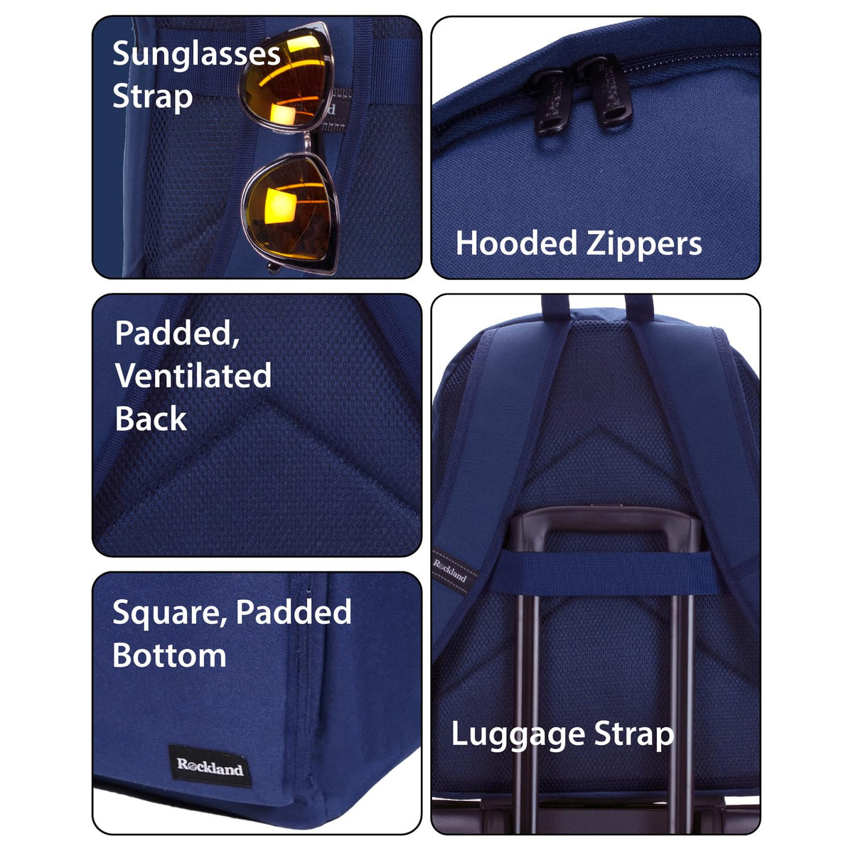 Rockland Classic Laptop Backpack Navy