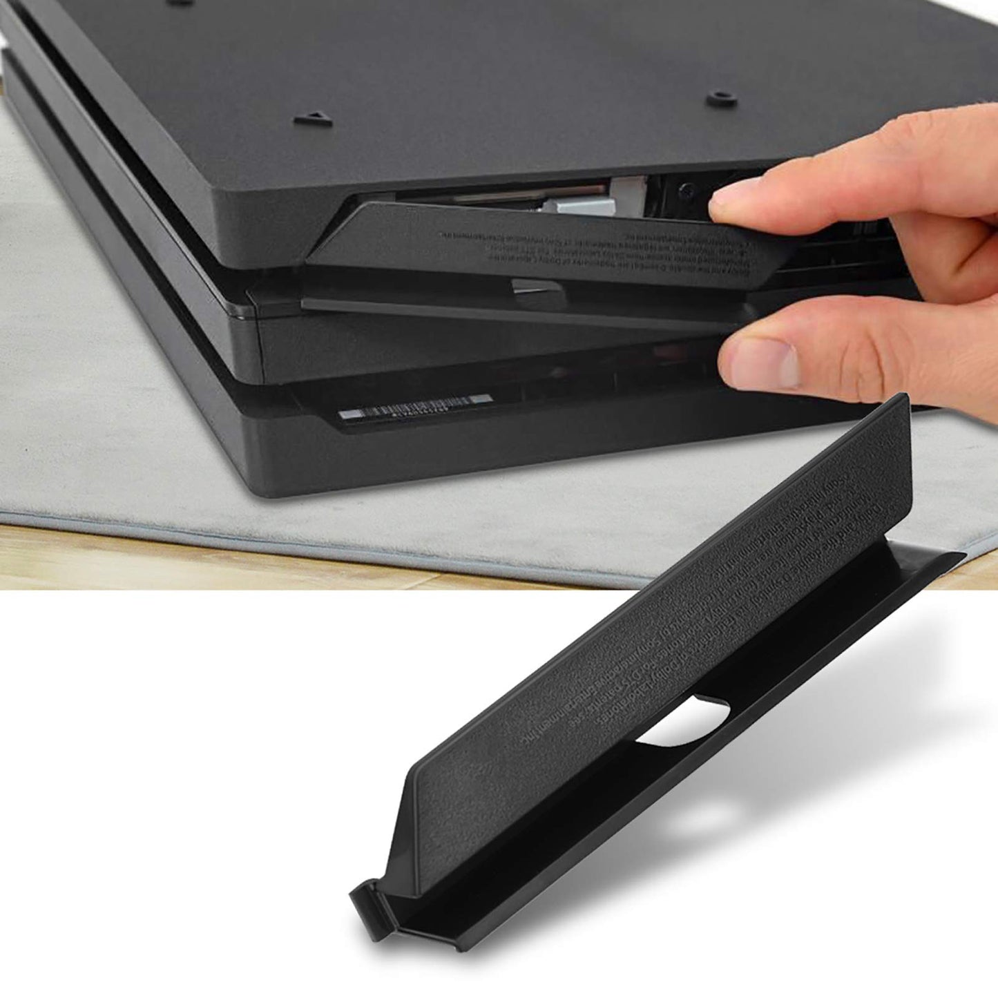 HDD Hard Drive Slot Cover Door Flap for Pro Black Plastic HDD Hard Drive Slot Cover Door Flap for Pro Console