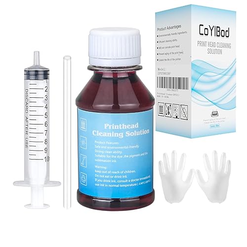 CoYlBod Inkjet Printers Printhead Cleaning kit for Epson Stylus TX410 TX409 TX400 TX300 TX220 TX213 TX210 TX209 TX200-3.4oz 100ml Nozzle Cleaner