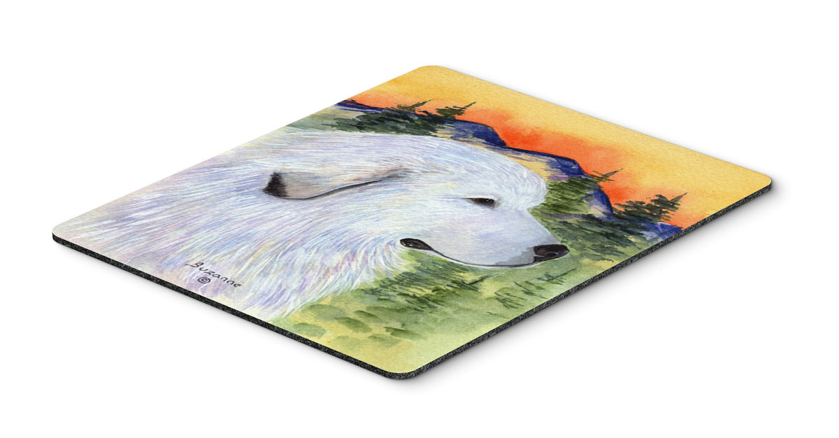 Caroline's Treasures SS8236MP Great Pyrenees Mouse Pad, Hot Pad or Trivet for Home Office Gaming Working Computers Laptop Mouse Mat,Washable Large