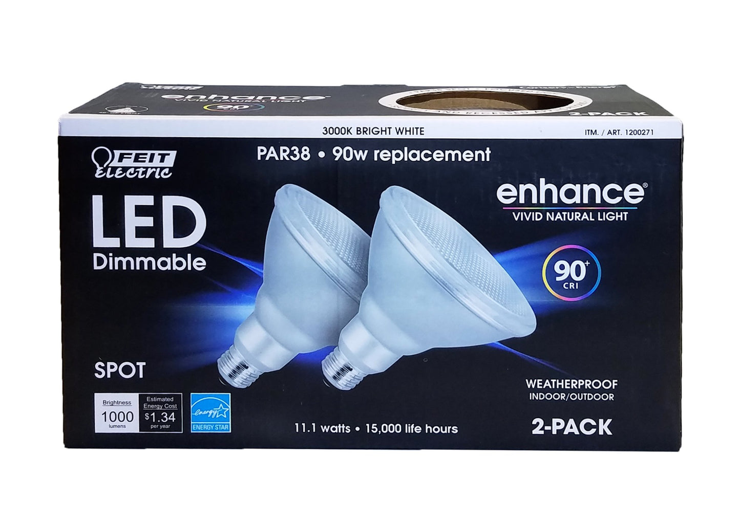 Feit Electric PAR38 LED Spot Bright White (2-Pack)