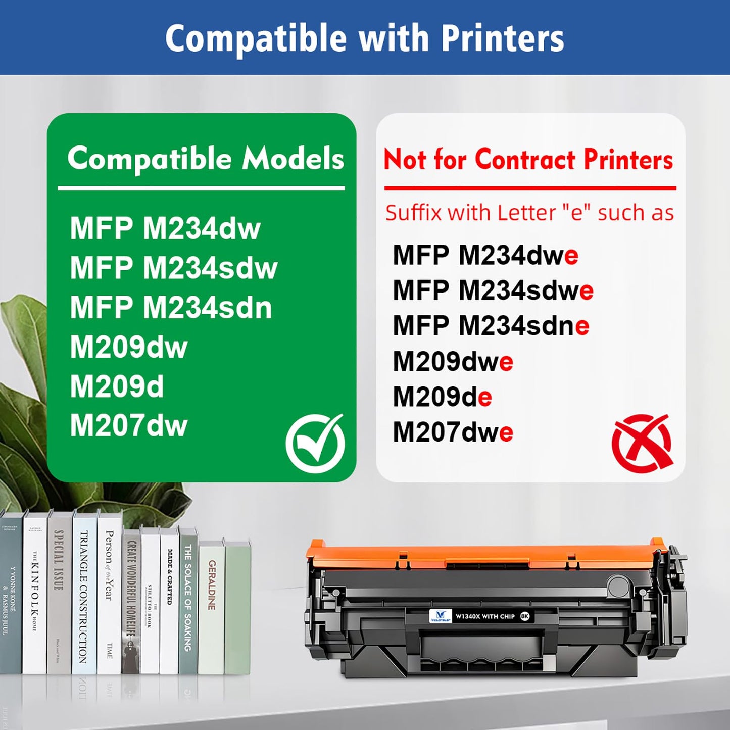 134X W1340X ( 134A W1340A ) with CHIP Compatible Toner Cartridges High Capacity 2 Black for M207 M207dw M209 M209dw M209d M234 M234dw M234sdw M234sdn